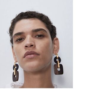 Zara combination wood earrings